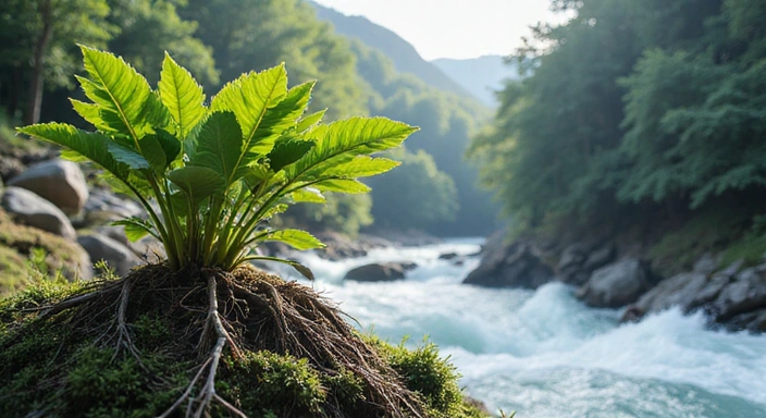 Strong natural element representing men's health